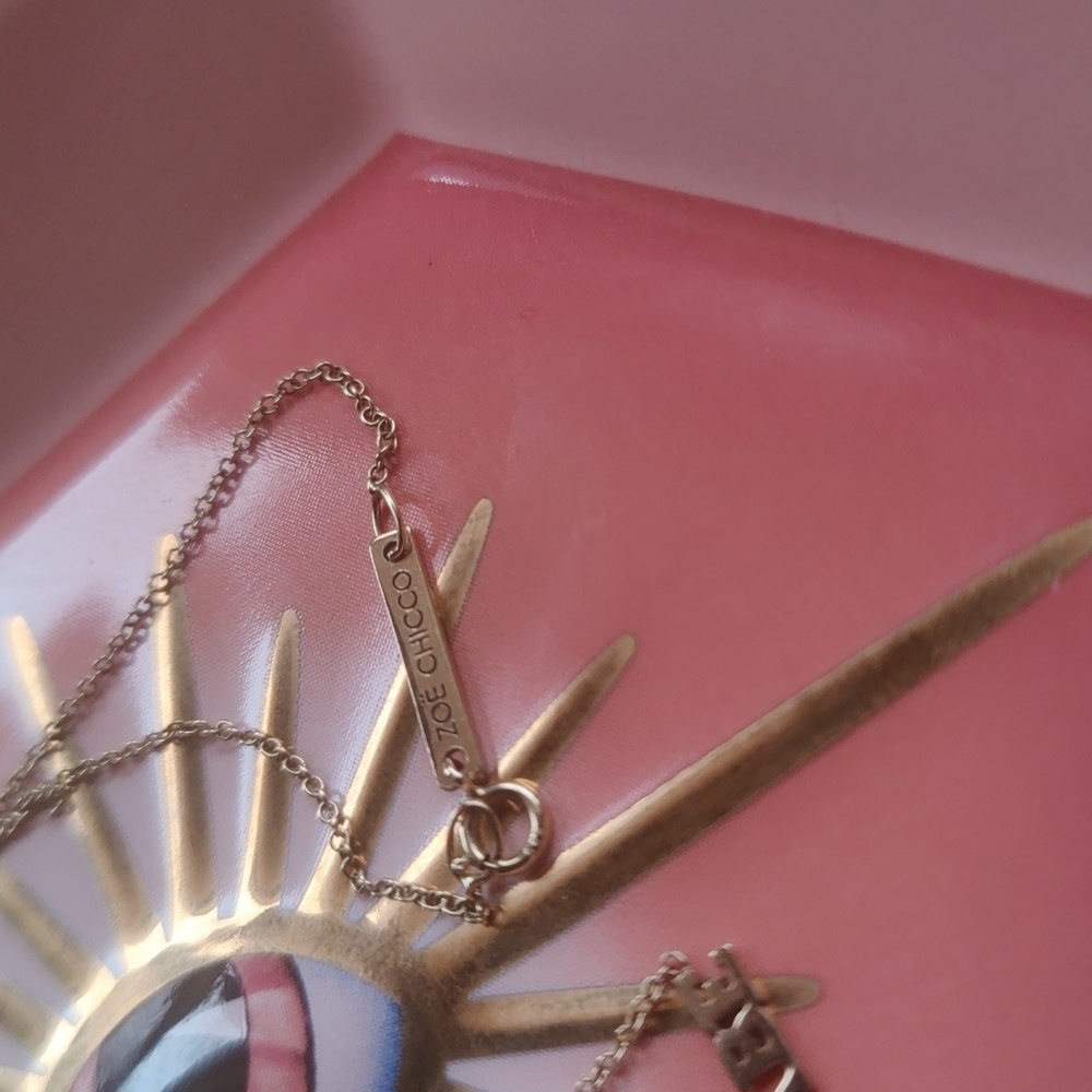 SOLD ✨ 14K Gold “Babe” Necklace by Zoe Chicco ✨ - Picture 3 of 4